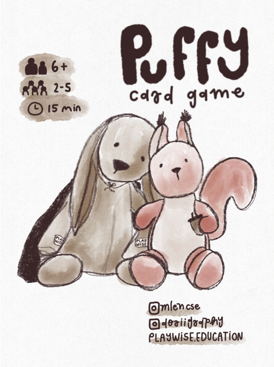 Puffy Card Game - adorables personajes de peluche